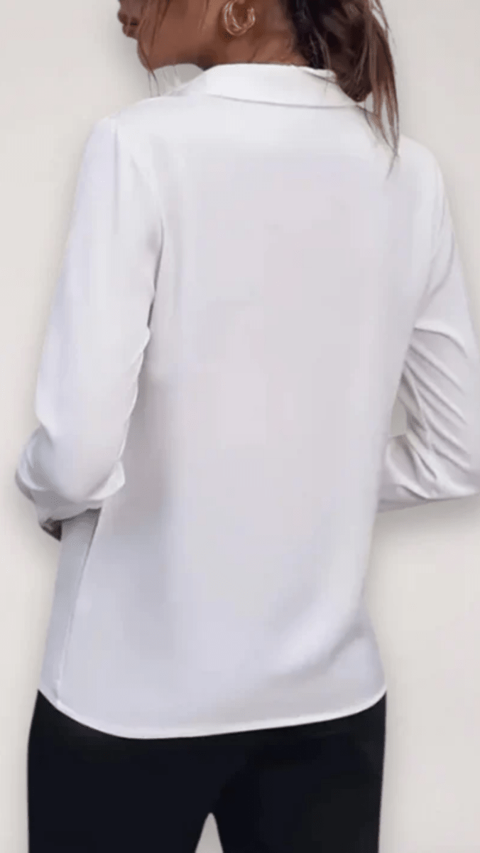 ÉLARA - Tailored Button-Up Blouse