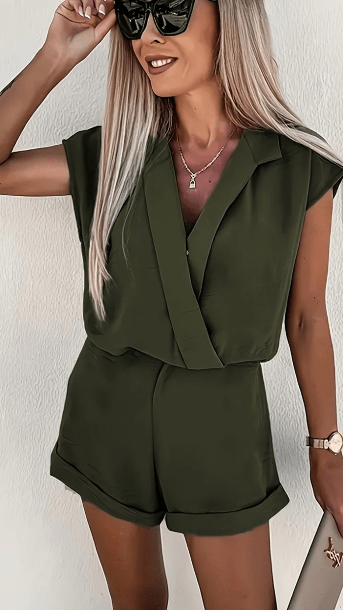 ELVIRA - Tailored Lapel Romper