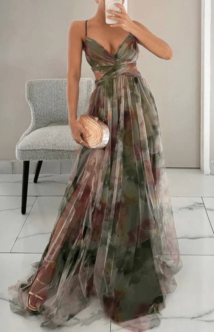 ALVÉON – Women’s Elegant Sleeveless Maxi Dress with Flowing Silhouette