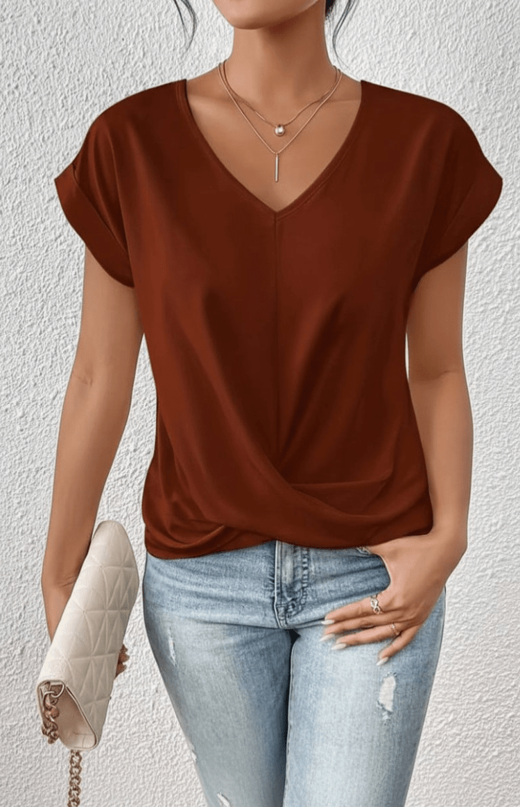 ELVRESSA – Women’s Casual Short Sleeve T-Shirt, Soft & Breathable Comfort