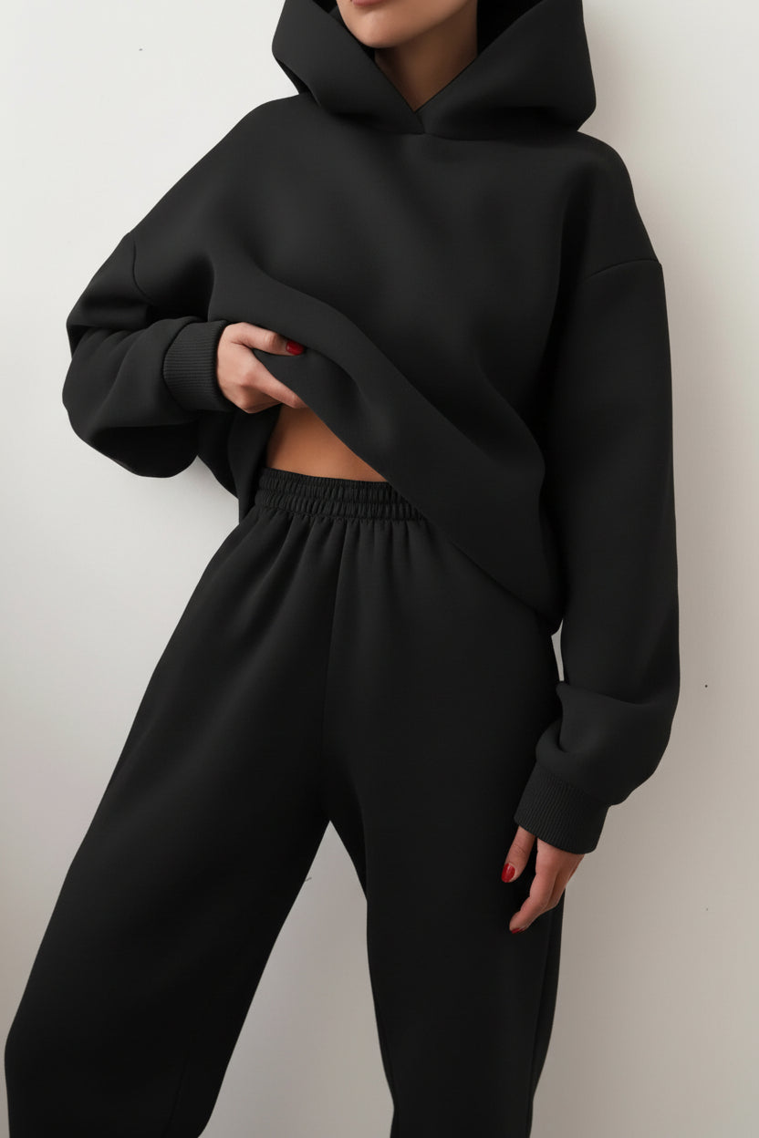 Cozy Hoodie & Sweatpants Set - Soft Cotton Blend, Relaxed Fit, Stylish Comfort 13