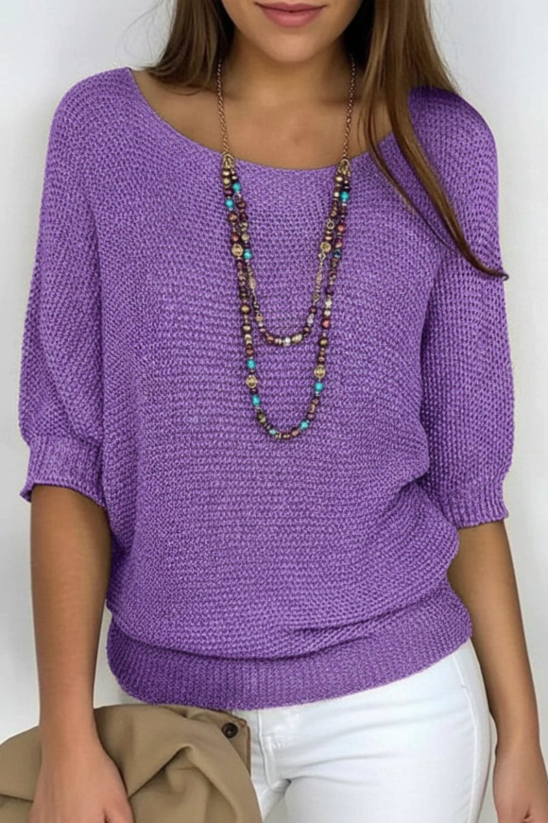 VIREKNIT – Timeless Knitted Autumn Top for Women with Relaxed Comfort