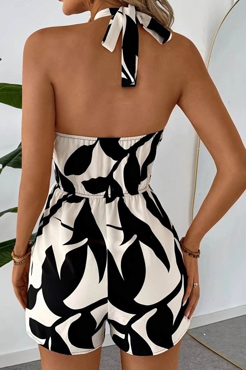 Ellison – Sleek Breezy Jumpsuit with Minimalist Leaf Profile