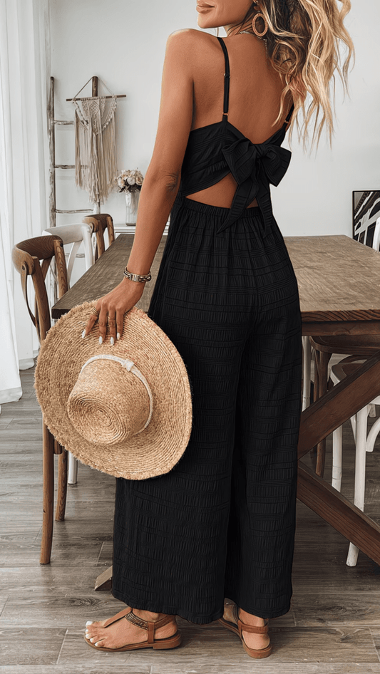 ZARÉLLE - Strappy Wide Leg Jumpsuit