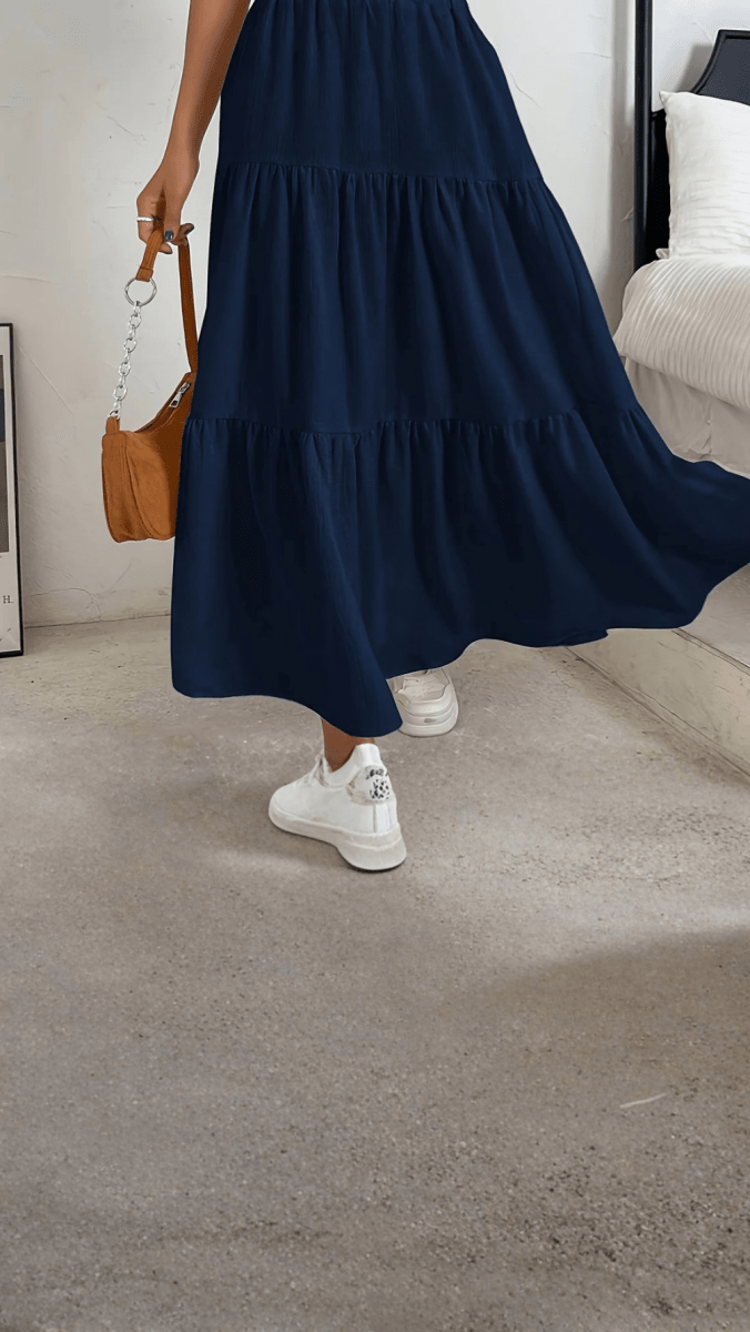 AURÉLIA - Tiered Flow Midi Skirt