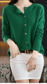 ÉLISARA - Soft Button Knit Cardigan