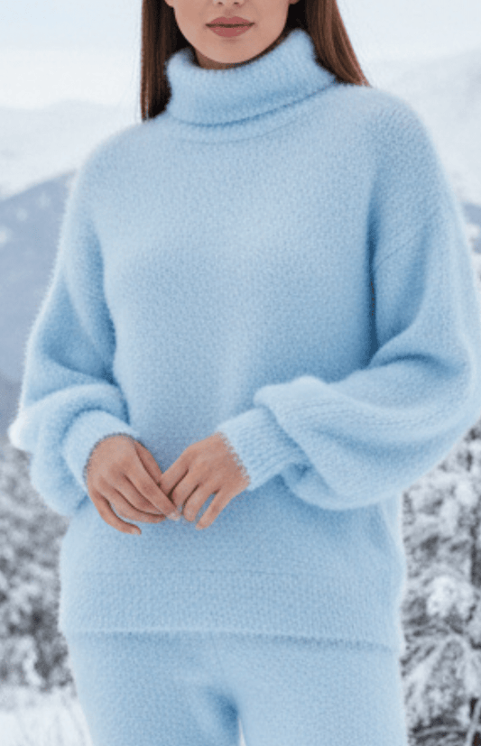 LOUNARIA – Women’s Soft Turtleneck Knit Sweater, Cozy High Neck Fit