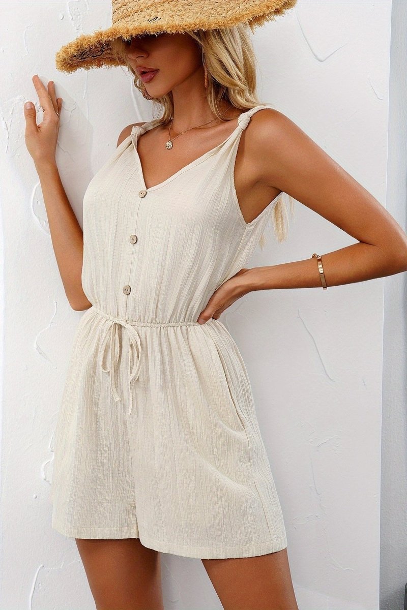 Sloane – Sexy V-Neck Summer Jumpsuit with Proportional Ease