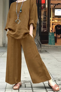 ALYSSA – Women’s Spring Linen Casual Suit Set