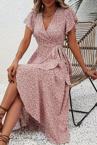 Willow & Grace - Floral Wrap Midi Dress