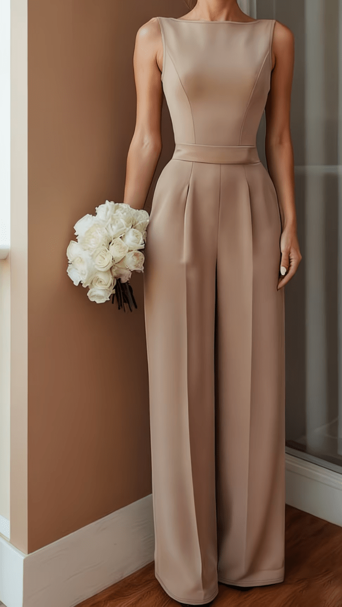 AURÉLIA - Tailored Wide Leg Jumpsuit