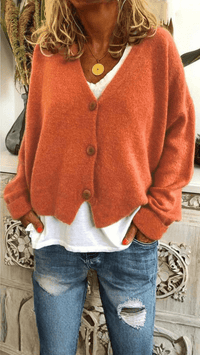 VARENA - Soft Knit Button Cardigan