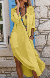 NATURÉA – Chic Linen Oversized Summer Dress for Women