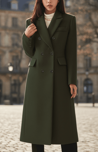 MONTÉRA – Women’s Long Wool Coat for Sophisticated Spring Styling