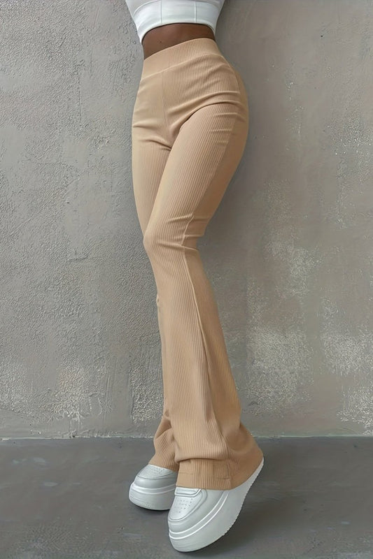 ZARIELLE – Ribbed High-Waist Slim Leggings