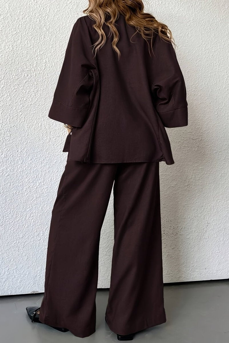 DALISSA – Plus Size Wide-Leg Linen Comfort Co-Ord