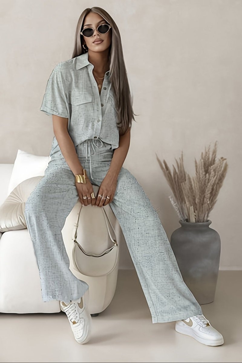 GABRIELLE – Minimal Linen Spring Outfit