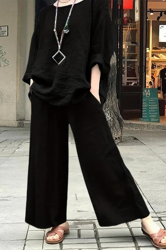 ALYSSA – Women’s Spring Linen Casual Suit Set