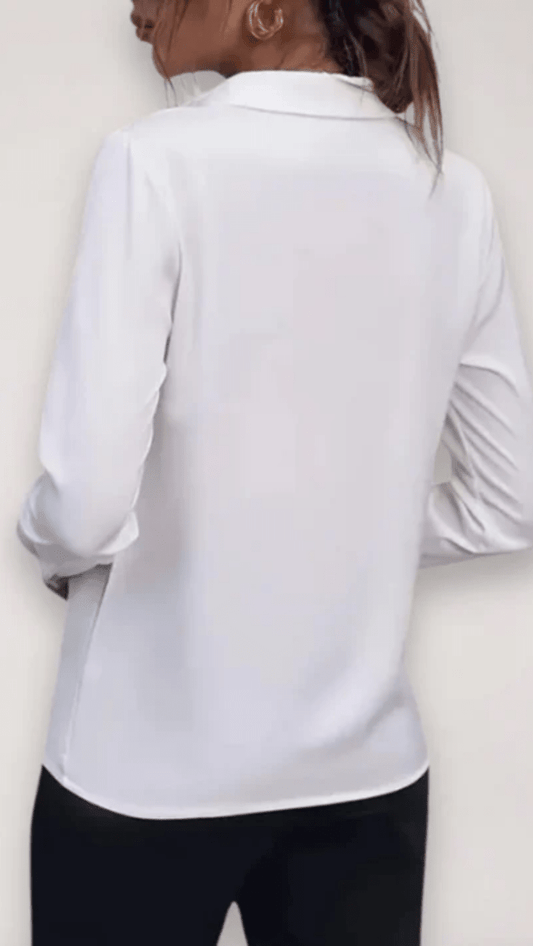 ÉLARA - Tailored Button-Up Blouse