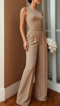 AURÉLIA - Tailored Wide Leg Jumpsuit
