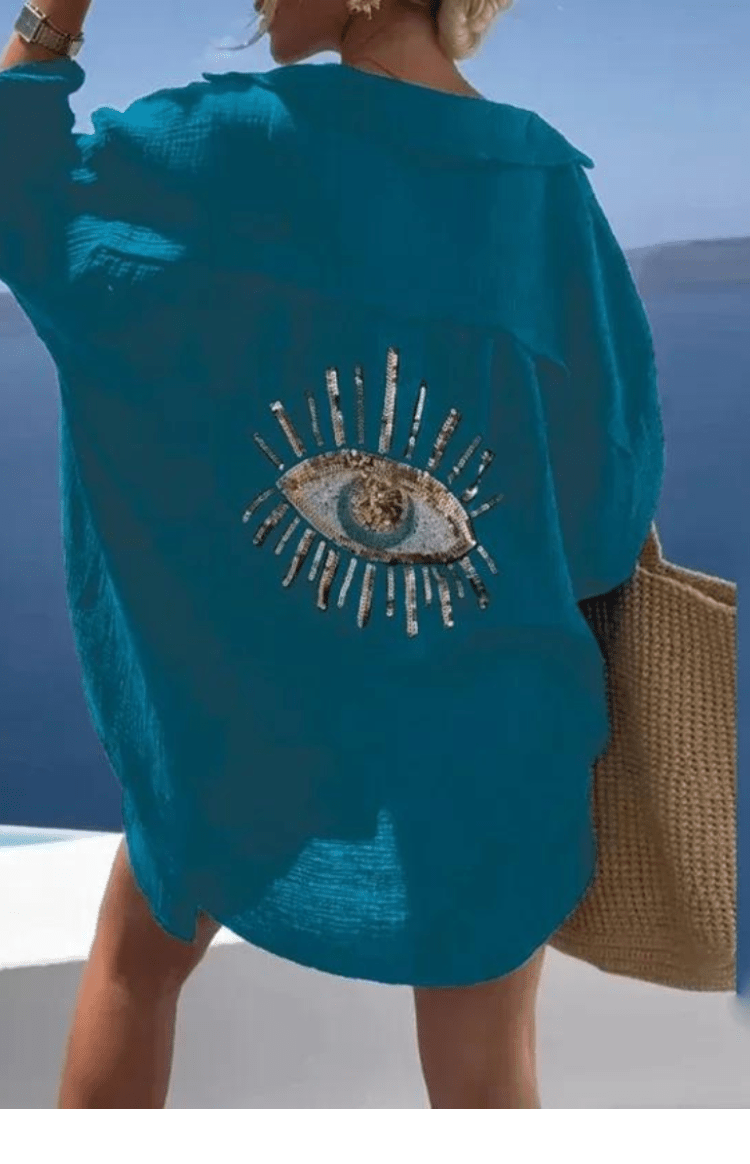 LYRIELLE – Elegant Beaded Casual Shirt