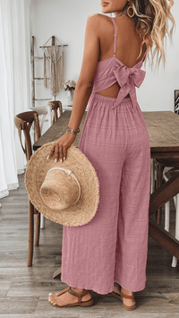 ZARÉLLE - Strappy Wide Leg Jumpsuit