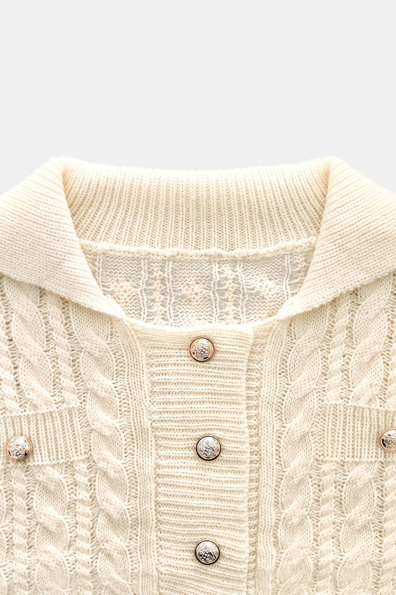 Brooke – Faux Pocket Cardigan Two-Piece Set