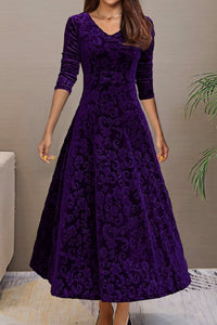 Stella Harper - Velvet Swing Maxi Dress