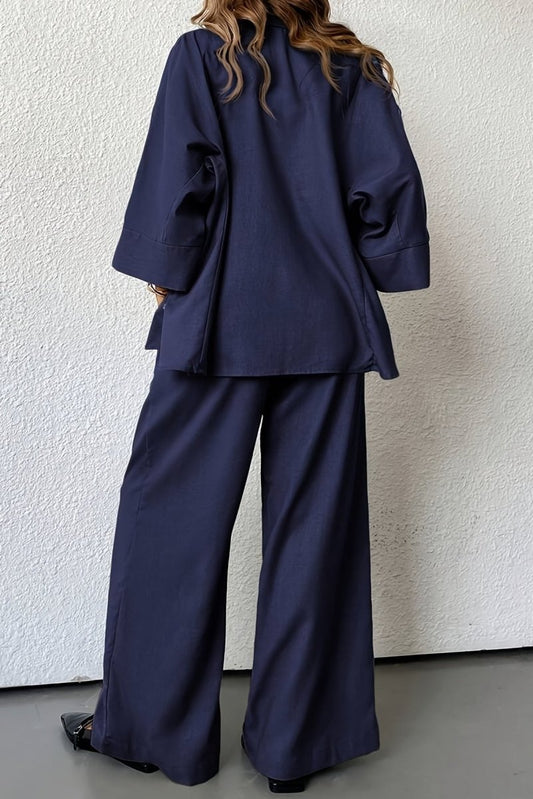 DALISSA – Plus Size Wide-Leg Linen Comfort Co-Ord