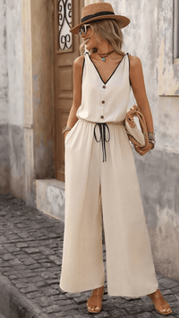 CAMÉLIA - Vintage Tie Jumpsuit
