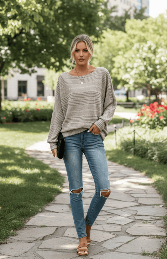 ELOWEN – Long Sleeve Oversized Top