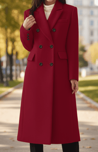 MONTÉRA – Women’s Long Wool Coat for Sophisticated Spring Styling