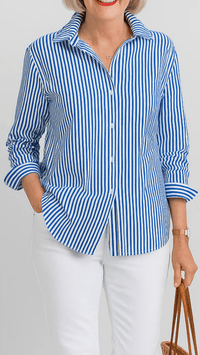 AURELINA - Classic Stripe Shirt