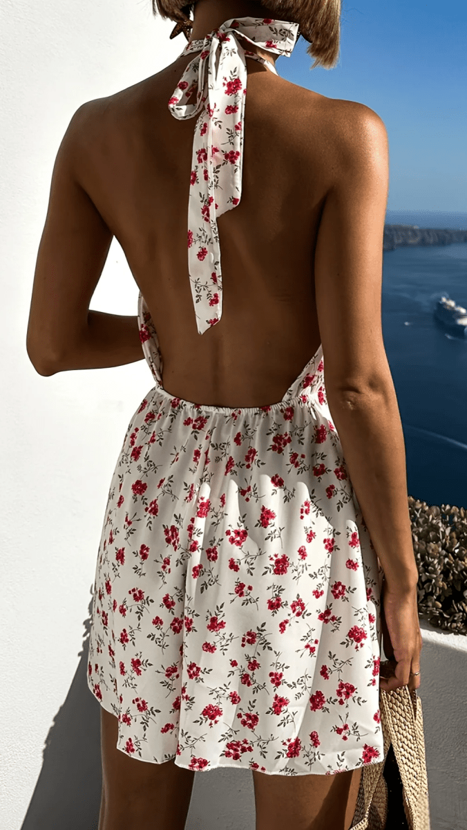 ROSALIE - Floral Backless Romper