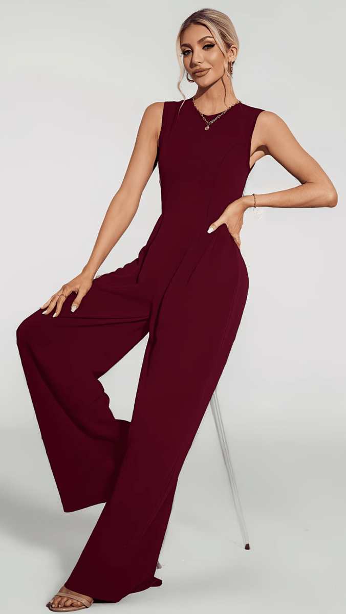 Women'S Fashion Easy Commuting Vest Jumpsuit