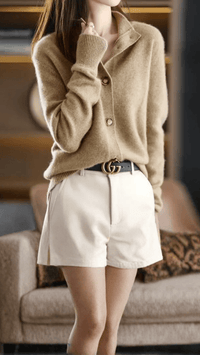 ISADORA - Classic Button Knit Cardigan