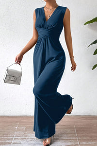 Kalia – Essential Sleeveless Waist-Cinching Commuter Jumpsuit