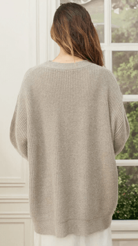 SERAVÉL - Oversized Ribbed Cardigan