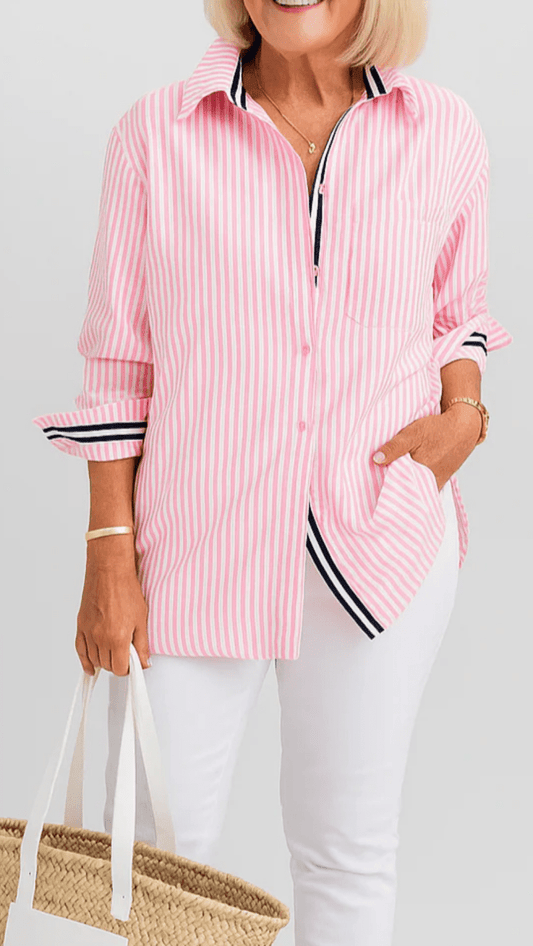 AURELINA - Classic Stripe Shirt