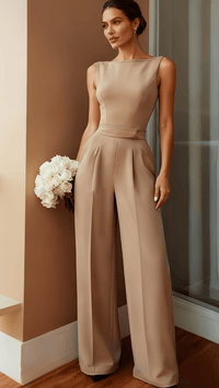 AURÉLIA - Tailored Wide Leg Jumpsuit