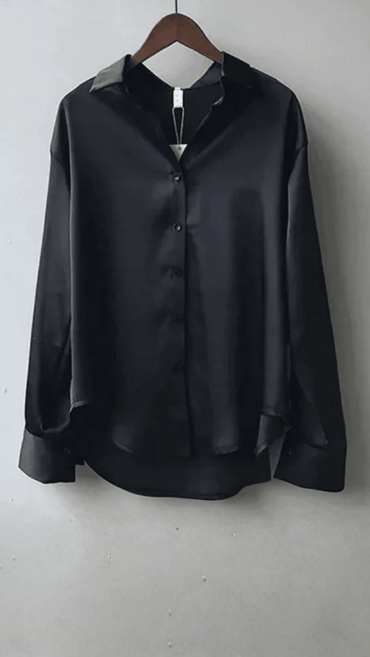 ELVÉRA - Satin Relaxed Blouse