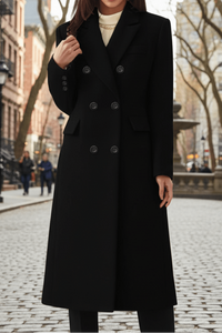 MONTÉRA – Women’s Long Wool Coat for Sophisticated Spring Styling