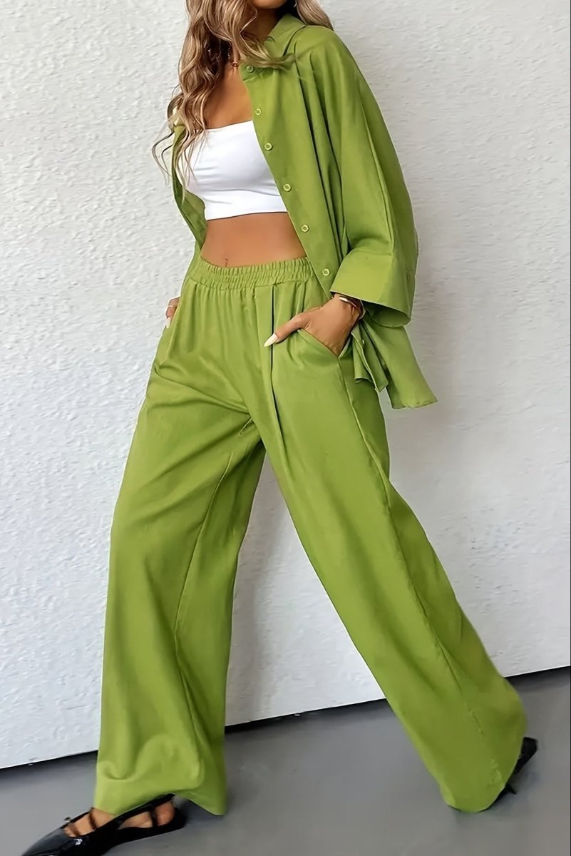 DALISSA – Plus Size Wide-Leg Linen Comfort Co-Ord