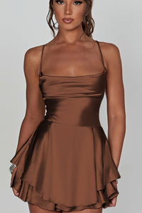 SOLANA - Elegant Backless Halter Neck Dress