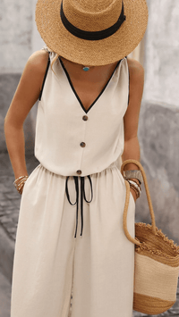 CAMÉLIA - Vintage Tie Jumpsuit