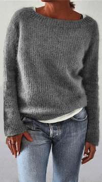 MIRELÉA - Wide Neck Knit Sweater