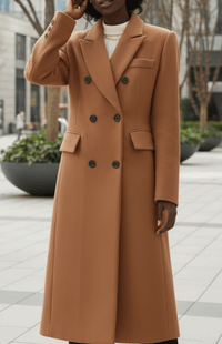 MONTÉRA – Women’s Long Wool Coat for Sophisticated Spring Styling