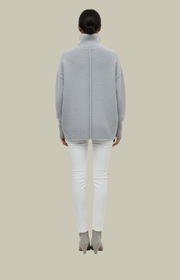 TUFTINA – Soft Oversized Turtleneck Knit Sweater for Effortless Spring Style