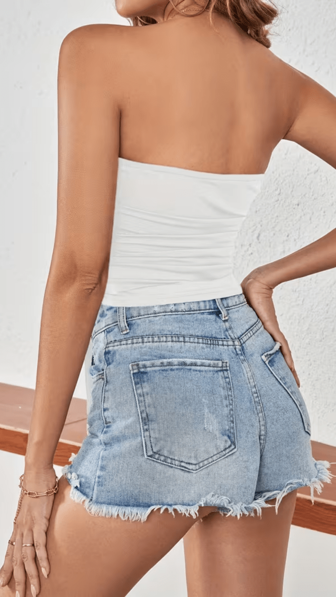 NOIRÉVA - Women’s Asymmetrical Bandeau Top