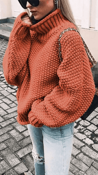 ÉLORIA - Chunky Knit Turtleneck Sweater